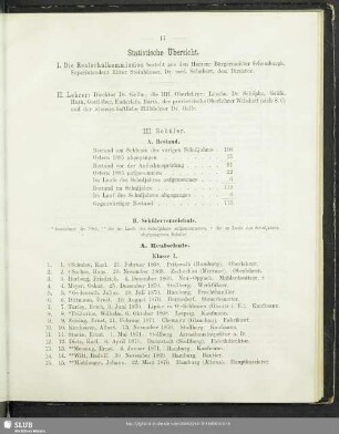 Statistische Übersicht