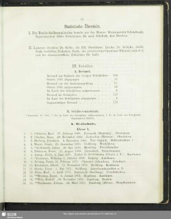 Statistische Übersicht