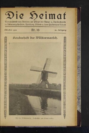 Nr.10: Sonderheft der Wilstermarsch.
