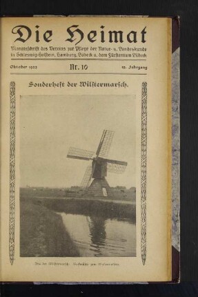 Nr.10: Sonderheft der Wilstermarsch.