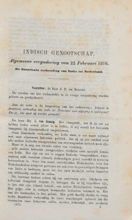 Algemeene vergadering van 22 Februari 1876