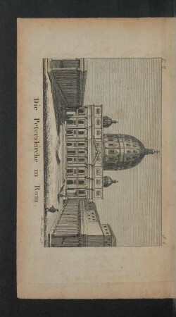 Tafel: Die Peterskirche in Rom.