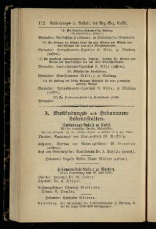 Entbindungs- und Hebammen-Lehranstalten