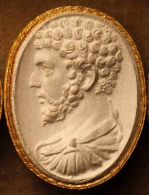 Profilbildnis des Lucius Verus (Daktyliothek, Das Alterthum nach Lippert und Visconti)