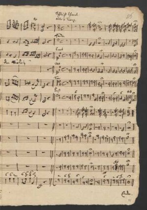 15. Schluß Choral: [Da ruft, o möchte Gott es geben]