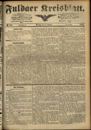Ausgabe vom Montag, den 08. August 1910.