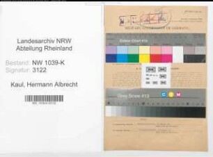 Entnazifizierung Hermann Albrecht Kaul , geb. 14.08.1892 (Bankkaufmann)