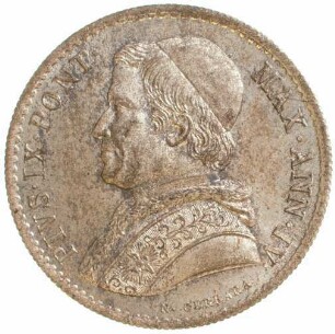 Münze, 20 Baiocchi, 1850