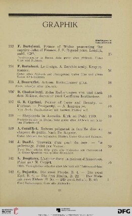 Graphik (Nr. 333-384)