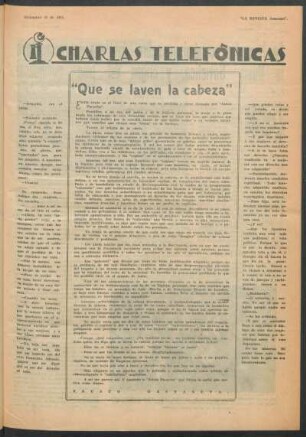 "Que se laven la cabeza"