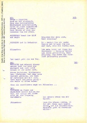 Drehbuch (Fassung vom 12.02.1959, Auszug)