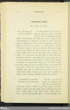 Chapitre XXIII. Du talent oratoire