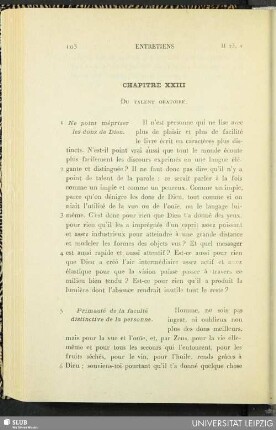 Chapitre XXIII. Du talent oratoire