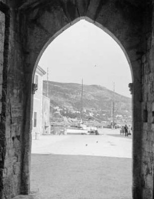 Dubrovnik, Blick auf den Hafen am Ploce-Tor