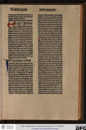 Sequitur subscriptorum predicti instrumenti.