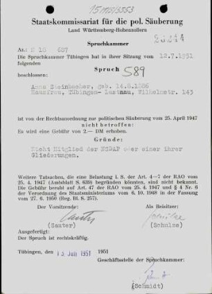 Steinbacher, Anna