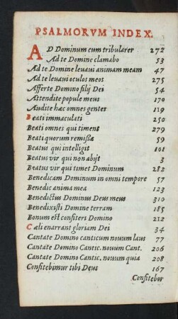 Psalmorum Index.