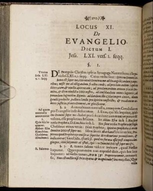 Locus XI. De Evangelio.