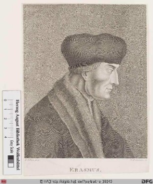 Bildnis Desiderius Erasmus, gen. Erasmus von Rotterdam