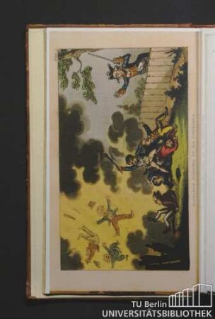 Napoleon blowing up his comrades.