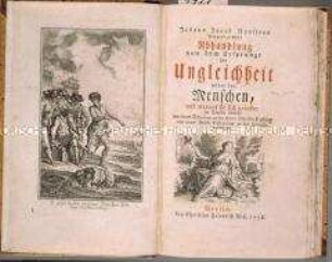 Abhandlung von dem Ursprung der Ungleichheit unter den Menschen (dt.; Discours sur l'inégalité parmi les hommes)