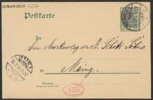 Brief an B. Schott's Söhne : 14.07.1904
