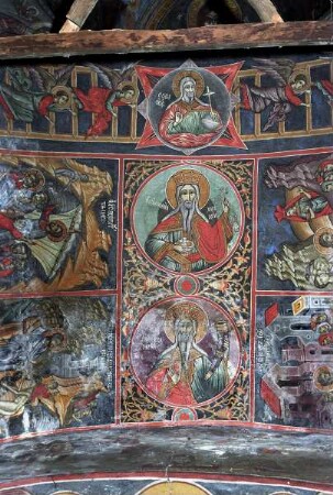 Medaillons mit den Bildnissen von Prophet Melchisedek und Prophet Samuel