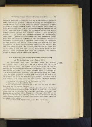 3. Der Entschluß zum uneingeschränkten Unterseekrieg.