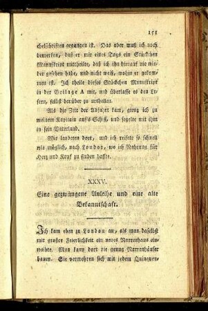 XXXV. Eine gezwungene Anleihe und alte Bekanntschaft.