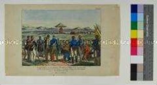 N° 559: Das Dankfest der drei verbündeten Monarchen zu Töplitz am 2.9.1813 für die 3 herrlichen Siege bei Großbeeren, an der Katzbach u. bei Kulm 1813