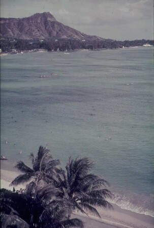 Reisefotos USA. Hawaii. Honolulu. Strand von Waikiki