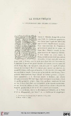 2. Pér. 10.1874: La bibliothèque à l'exposition des Champs-Élysées, [2]