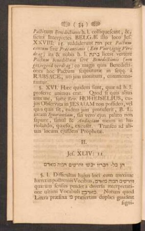 IV. - HERM. BRUYNINGS Observationum S. in Jesaiam XLIV: 11