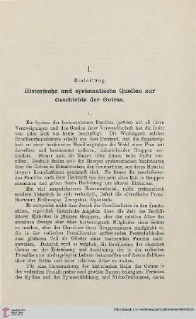 I. Einleitung: Historische und systematische Quellen zur Geschichte der Gotras