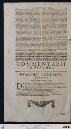 Psalmus Vigesimus Tertius.
