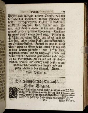 Die triumphirende Eintracht. - Das Hallelujah des letzten Jubel-Jahrs.