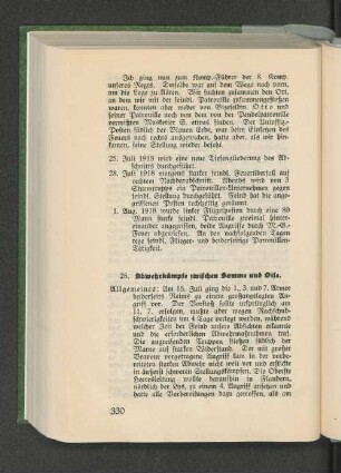 28. Abwehrkämpfe zwischen Somme und Oise.
