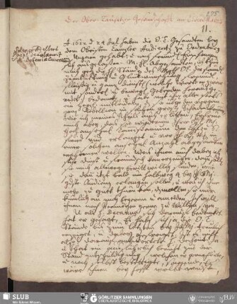 Der Ober-Lausitzer Gesandschafft an C. Ferd. II. 1623