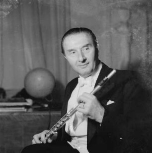 Porträt Prof. Fritz Rucker, Flötist