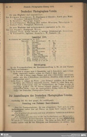 Die Ausstellungen des Deutschen Photographen-Vereins
