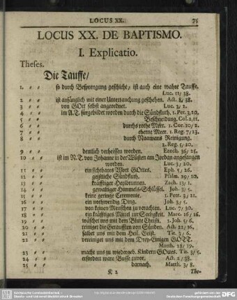 Locus XX. De Baptismo