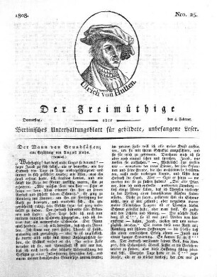 Nro. 25, Donnerstag, den 4. Februar 1808