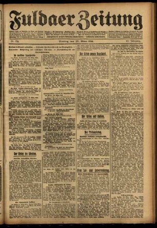 Ausgabe vom Montag, den 27. März 1916.