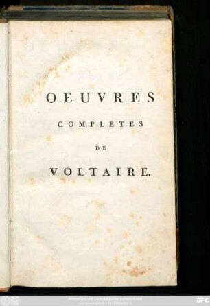 T. 2 = T. 2: Oeuvres Completes De Voltaire