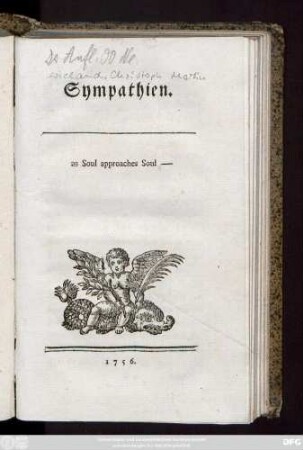 Sympathien : as Soul approaches Soul