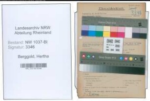 Entnazifizierung Hertha Berggold , geb. 04.10.1899 (Lehrerin)