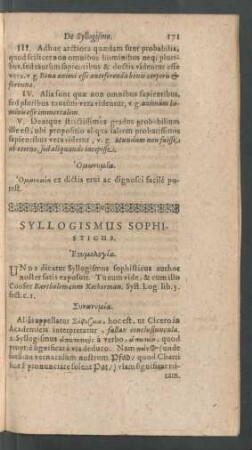 Syllogismus Sophisticus.