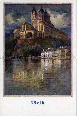 Kloster Melk, Postkarte des Deutschen Schulvereins Nr.163