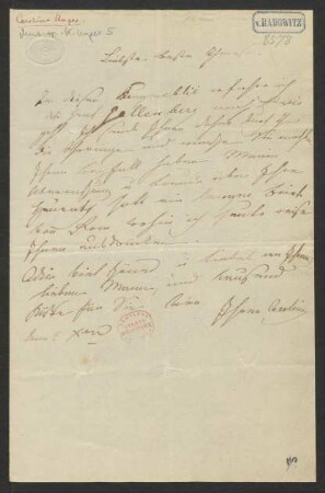 Brief an Therese Koreff : 02.12.1837