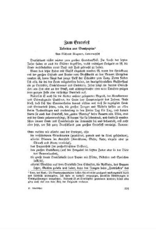 Zum Erntefest